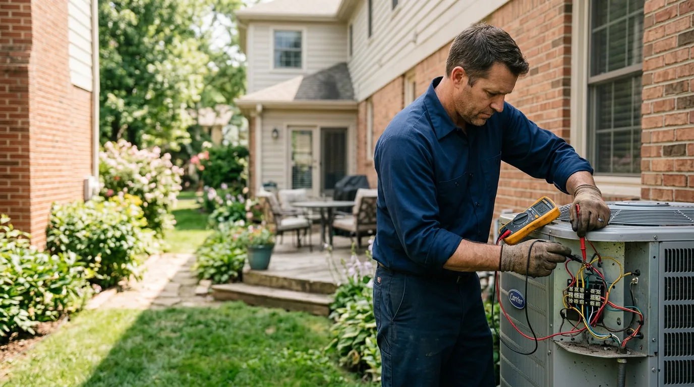 HVAC technician working near Indianapolis, IN